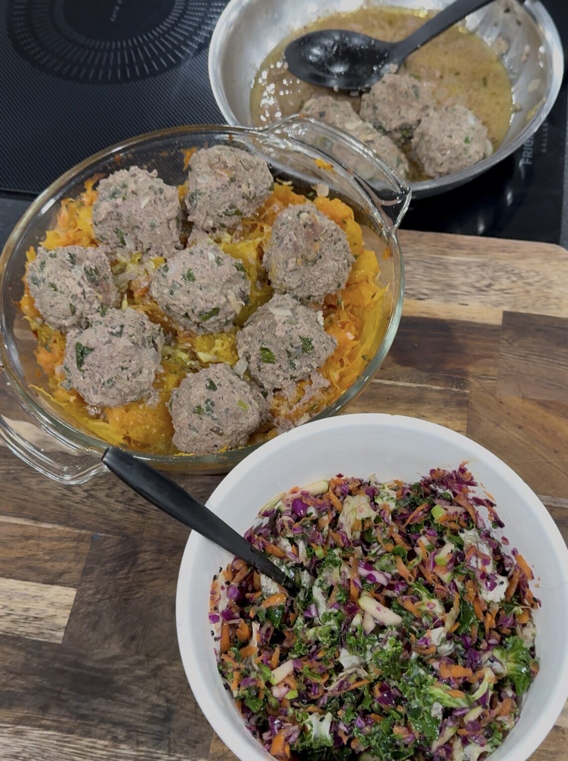 ground beef mixed with 10% organ meats including liver, heart, kidney, and spleen for increased nutrient density and cost effectiveness