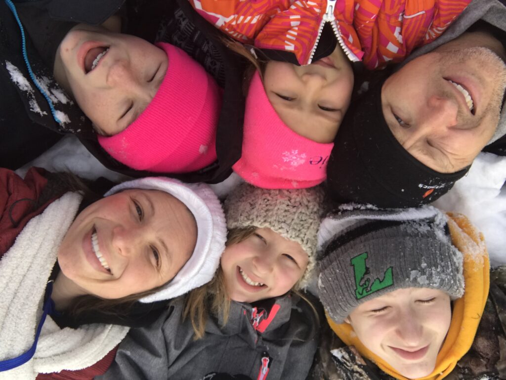 “Family hiking together reflecting health and lifestyle standards”